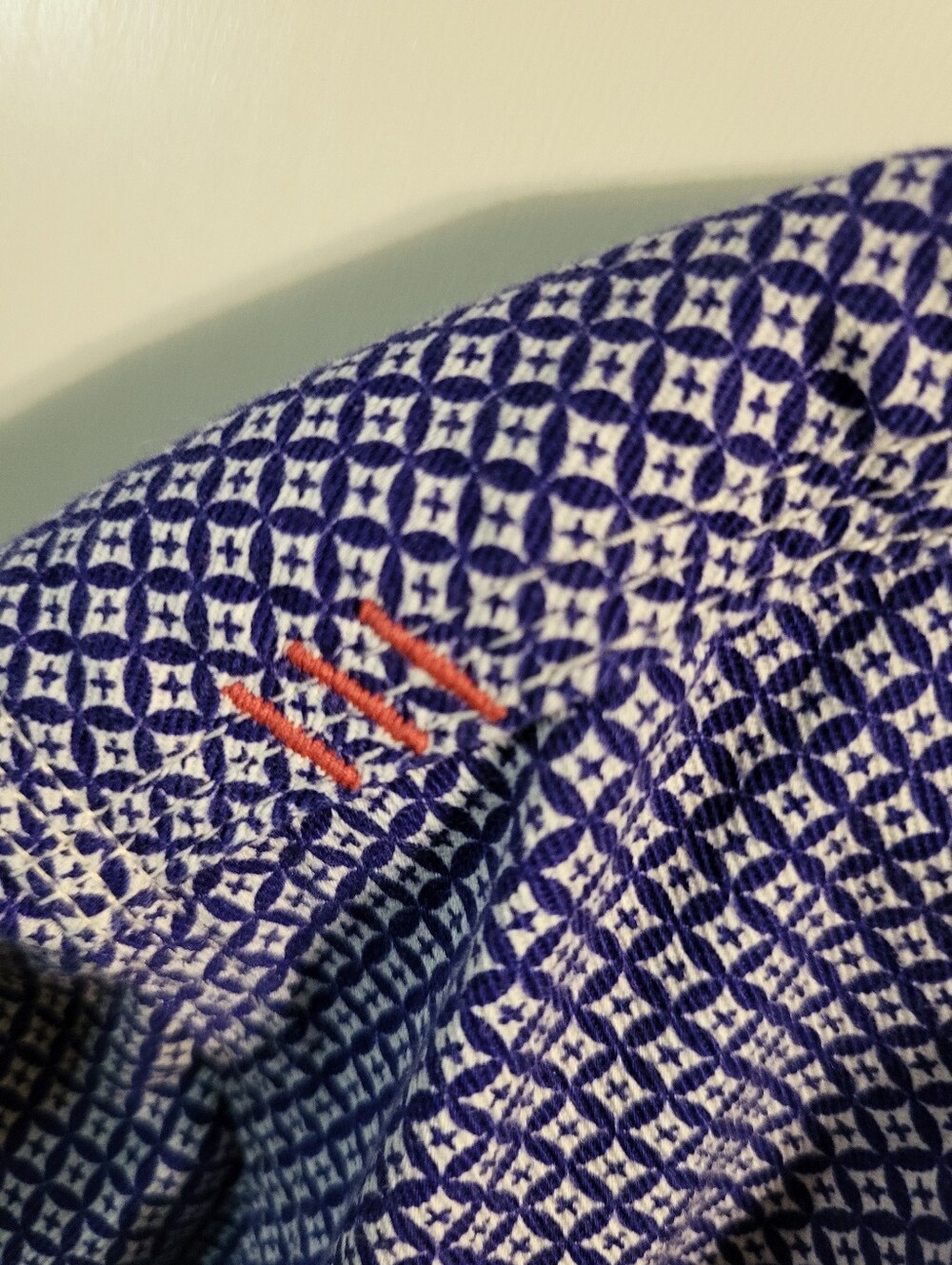 Ariat CAT 2 Fit Mens Blue White Patterned Button Down Shirt XL - Picture 4 of 9